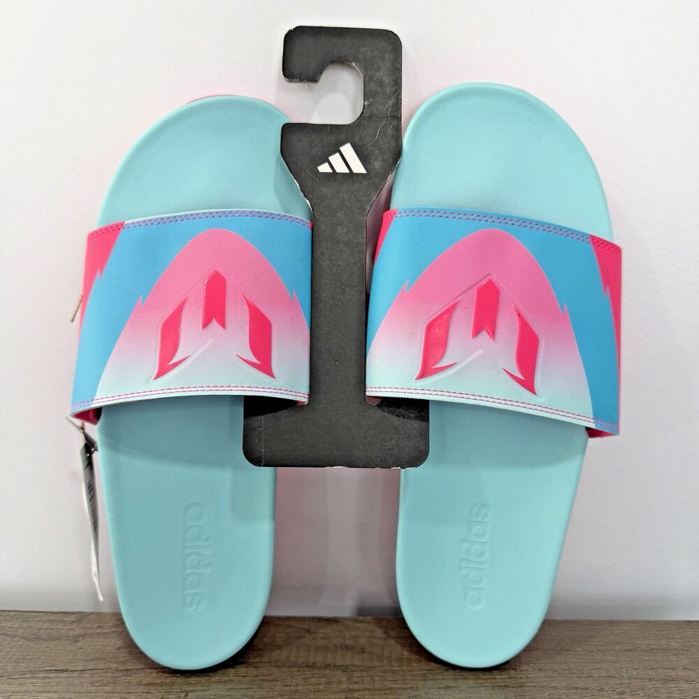 New Adidas Adilette Comfort Messi Slides JR6326 Men’s Size 11
